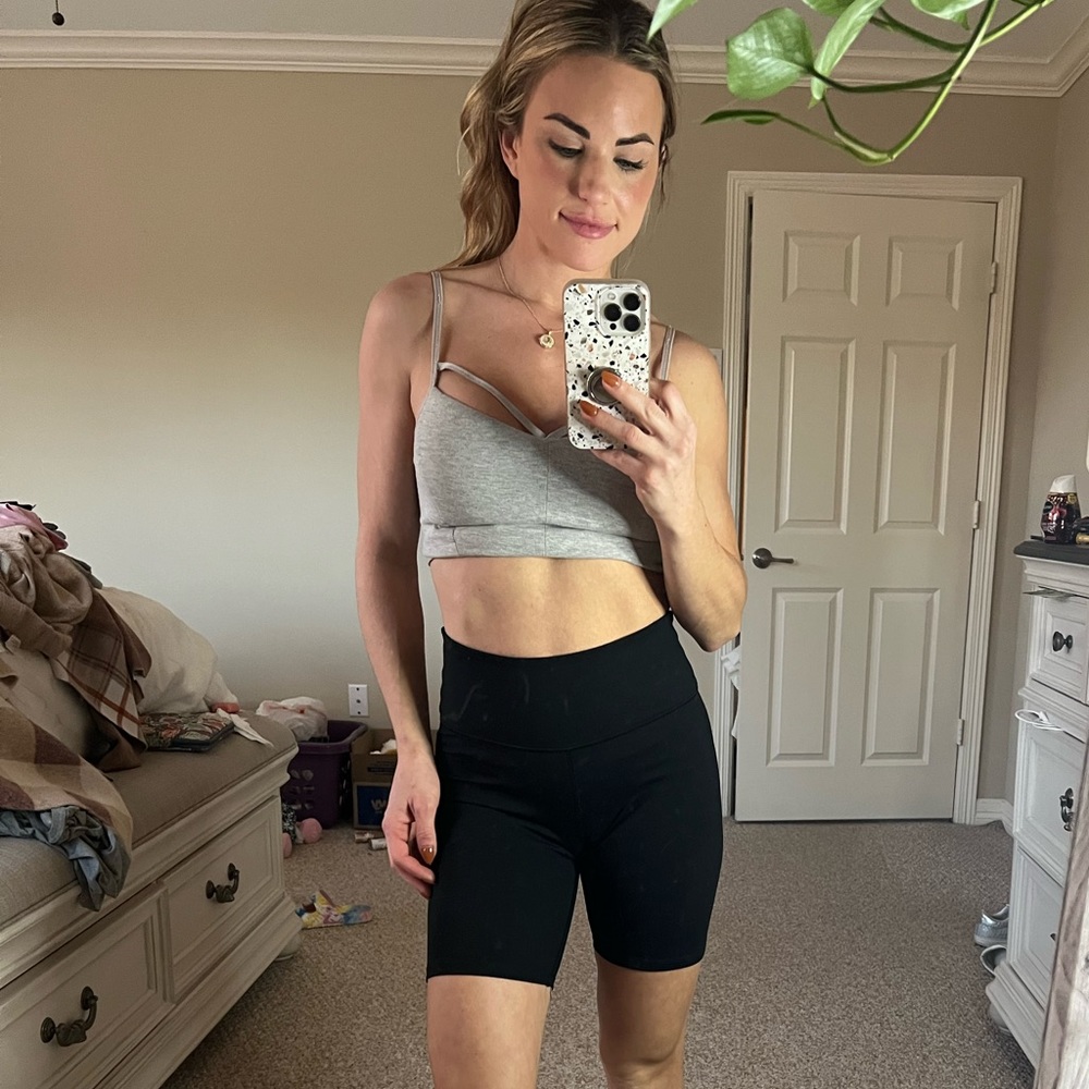 Victoria Secrets 6” Black Biker Shorts